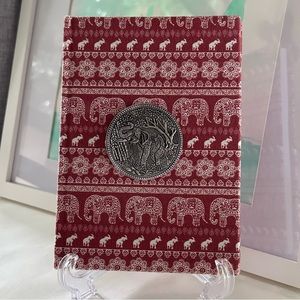 Handmade in Thailand Hardcover Artisan Journal Elephant Pattern